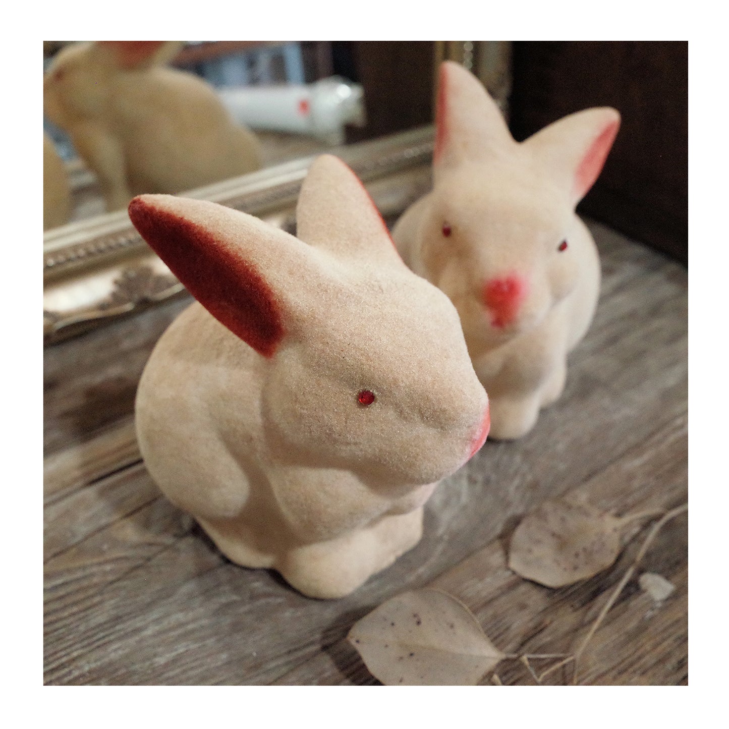 老件.早期植絨陶偶兔子造型.存錢筒.復古擺件#收藏品#生肖兔贈禮推薦