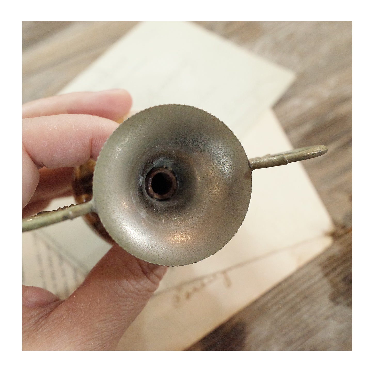 德國老件.瑪瑙大理石雙耳金屬小花器.1950's鍍銀小花瓶.復古微型花瓶.擺飾擺件#收藏品